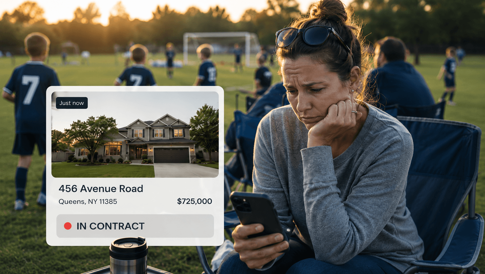 Seller reviewing buyer interest on a phone